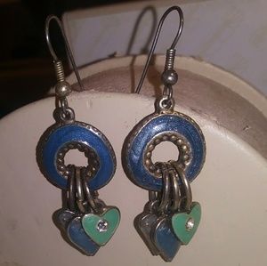 Vintage Edgar Berebi Enamel Earrings